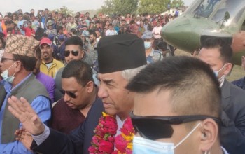 प्रधानमन्त्री देउवा गृह जिल्ला डडेल्धुरामा, आज दुई चुनावी सभालाई सम्बोधन गर्ने 